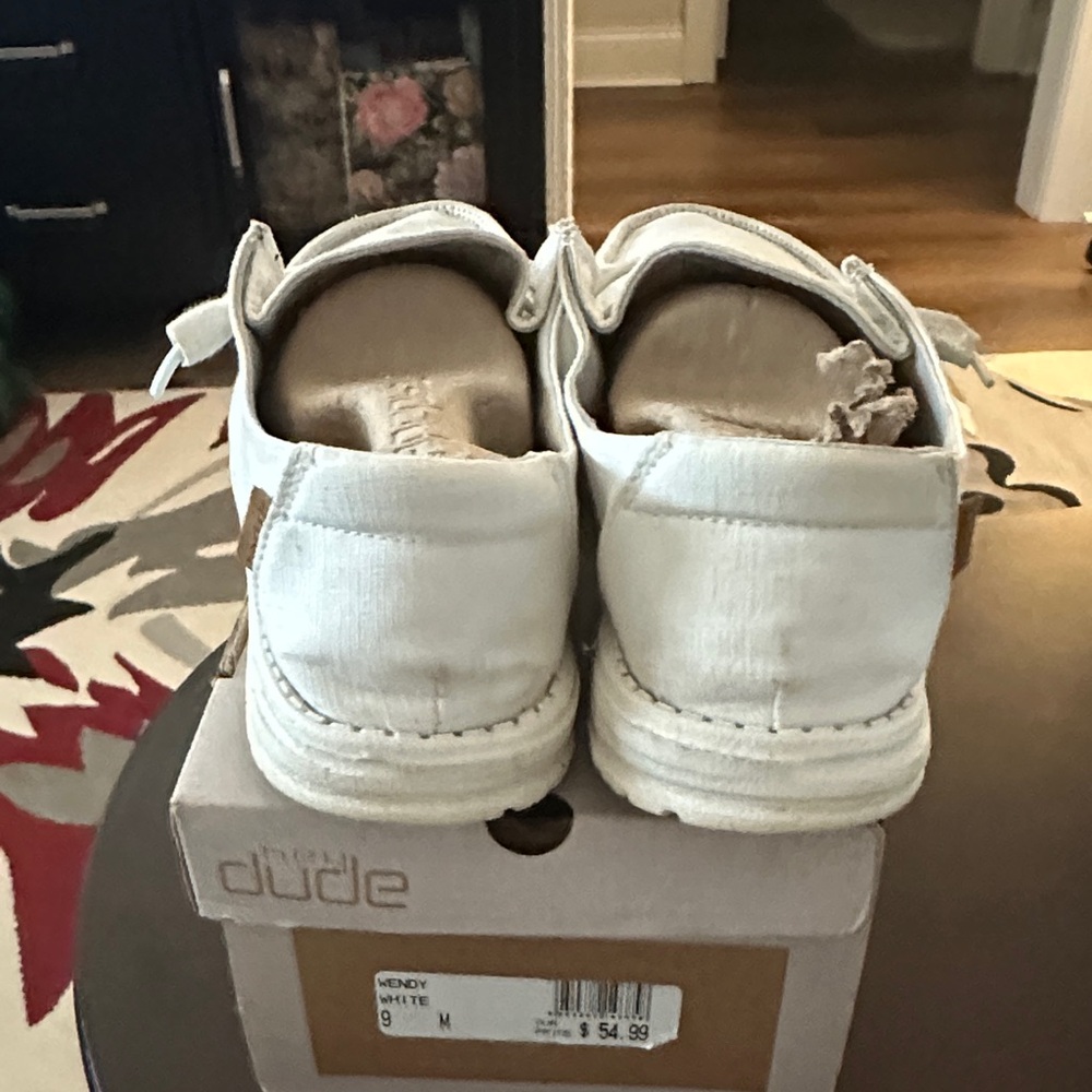 Hey Dude Off-White Casual Loafers - Picture 6 of 8